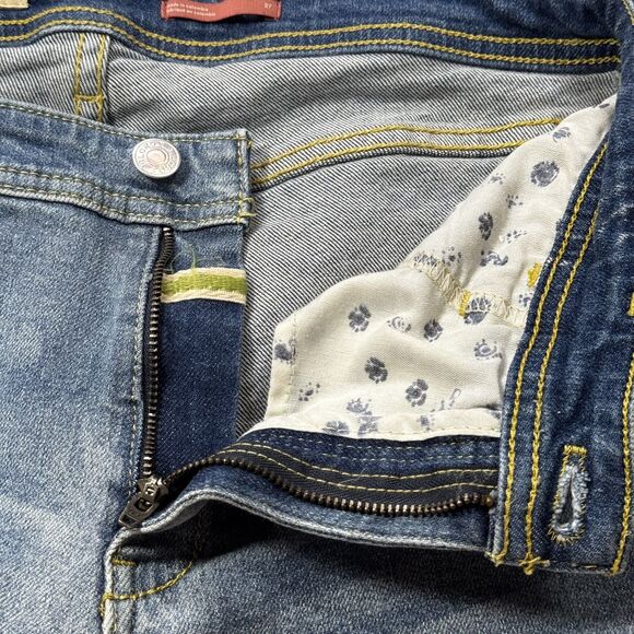 Pilcro Anthropologie Jeans Size 27 Byram Wash Straight Leg Distressed Stretch - Picture 7 of 16